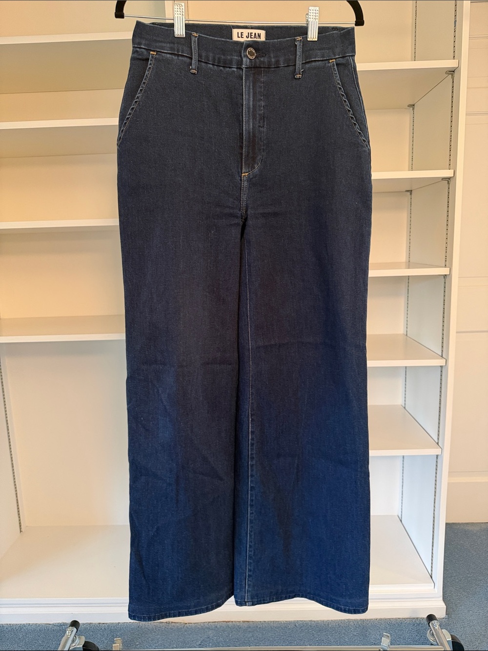 LE JEAN High Waisted Flare Jean